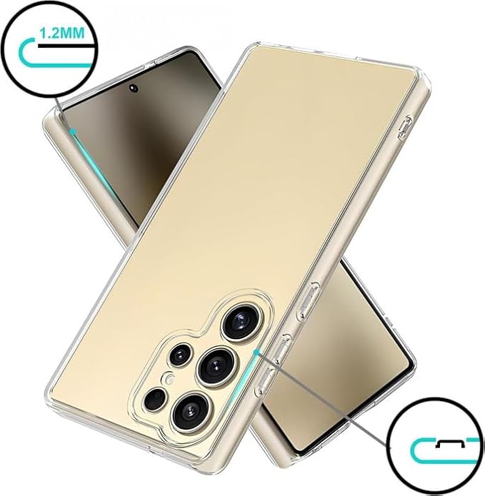 Ultra-Slim Transparent Flexible Gel Case for Galaxy S26 Ultra – Shockproof Bumper Phone Shell